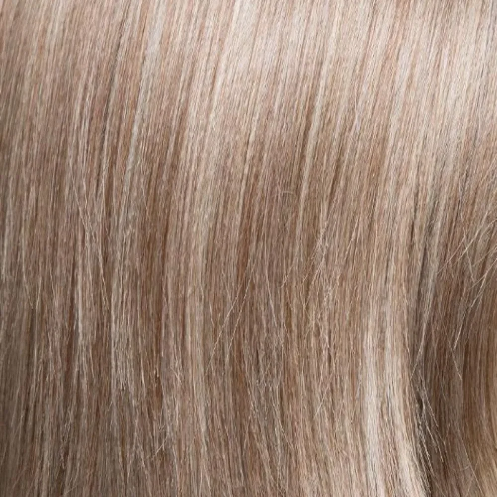 BLONDE New wig, lush full curls, straight bands, skin top - New Wigs